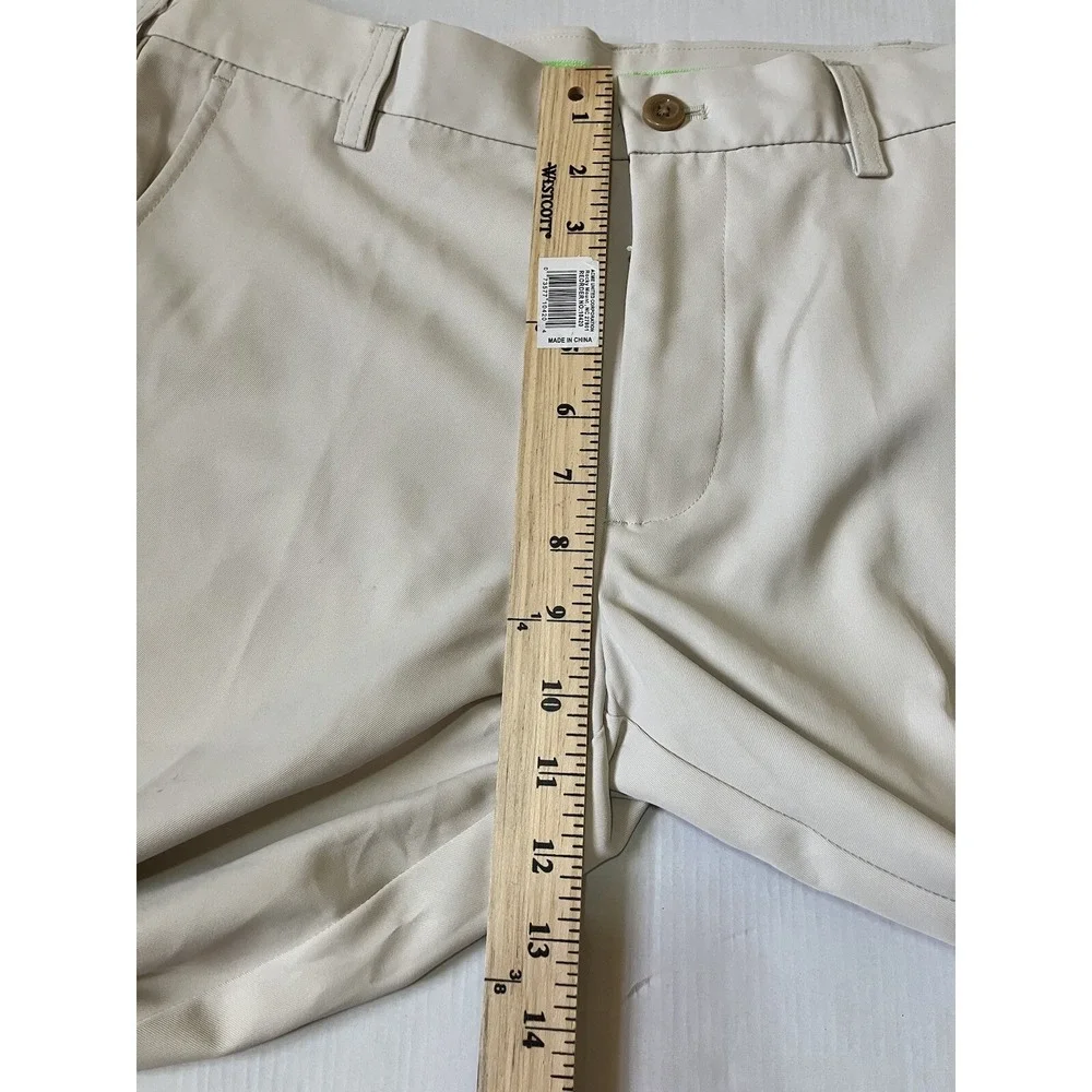 IZOD Golf Pants Mens Chino Slim Fit Size 32x30 Beige Lightweight‎ Performance